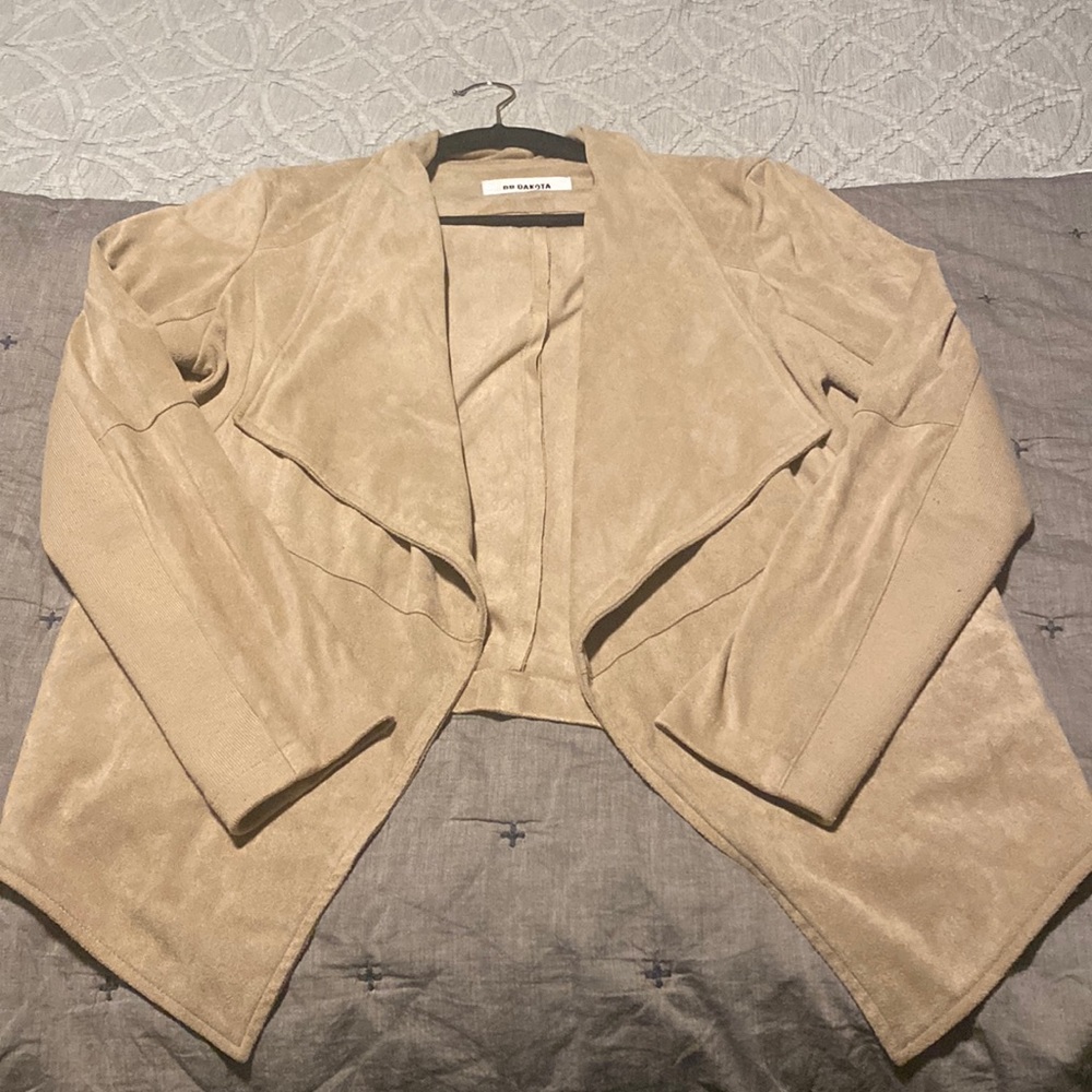 Tan suede-like jacket